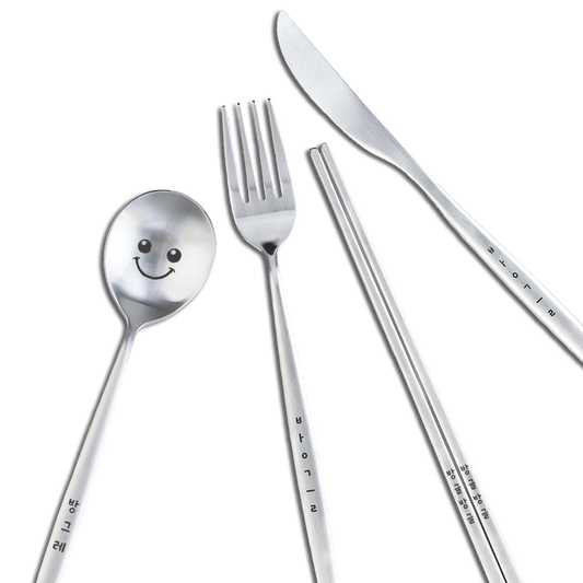 Cheerful Face Cutlery Set